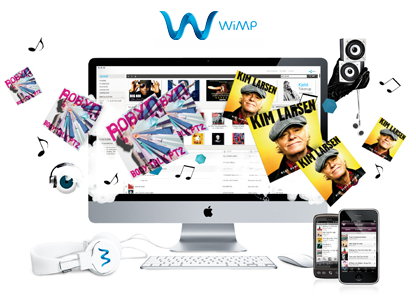 Wimp tilbyder et stort udvalg dansk og international musik